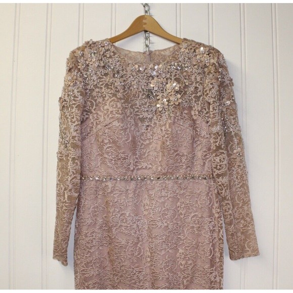 MAC DUGGAL 11217 Embellished Long Sleeve Lace Gown Size 12 $898‎ - Picture 7 of 15